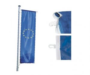 Hiss-Flagge aus Fahnenstoff mit eigenem Foto oder Loge bedruckt, mit oder ohne Ausleger schon ab EUR 45,00 pro Stück. Hervorragend als Blickfang und als Werbefläche geeignet.